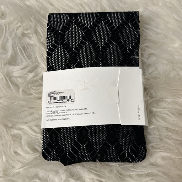 NWT Dynamite Basic Opaque & Double Fishnet Tights XS/S - Picture 4 of 6